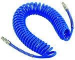 pneumatic spiral hose pu, blue, 10x15mm, 10m, 3/8" 14 bar. pcl