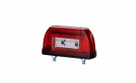 number plate light led 12/24v small 39x85mm, red