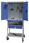 malow Workshop cabinet on wheels szwg 43, perfo+ drawers 1930x815x600