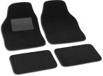car accessory textile fabric floor mat set black