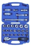 27-os. 1/2" Socket wrenches set inch-size 5/16"-1-1/4" triumf
