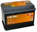 DETA POWER 12V 74Ah/680A  278x175x190 +- DB741