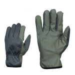 351-9 synthetic leather fleece lining work gloves 9" m+