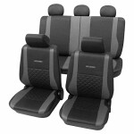 Seat cover set Exclusive grey SAB1 Vario Plus