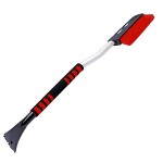 car snow brush with ice scraper, strong 67cm ZIPOWER