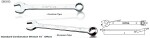 TOPTUL Ring Open End Wrench Wrench 27mm