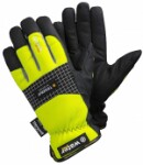 9128-10" synthetic leather- Polyester touch screen winter work gloves tegera