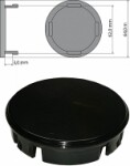 keps 64mm (ingen logotyp), svart, för volvo oe fälg (oe-nr: 307-48052)
