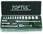 TOPTUL tools set socket set 3,8", tool number: 18 pc.