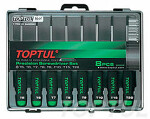 TOPTUL screwdrivers torx precision: T5, T6, T7, T8, T9, T10, T15, T21, in plastic case