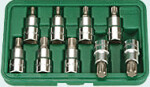 шестигранный ключ комплект 1/2" 9tk profil RIBE, размеры M5-M14 , в пластиковым кейсе