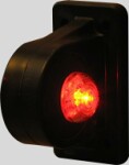 Buvo garsinio signalo šoninio žymeklio lemputė dešinė, balta-raudona 12-24v