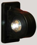 WAS äärivalo kumivarrella LED-äärivalo vasen, valkoinen- punainen 12-24V