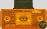 WAS Side marker light, square, LED with Reflector with joint, orange 12/24V