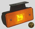 WAS Side marker light, square, LED, orange body with joint 24V