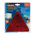 reflector triangle 2pc red, 150*130mm