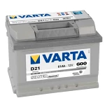 аккумулятор Varta 61Ah 600A  - +  SILVER dynamic D21
