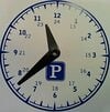parking clock with hands