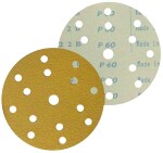 P120 STARCKE sandpaper round ERSTA 514 15(6+8+1) hole / velcro fastener/ d150mm . 50 pc