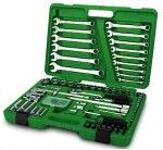Toptul Socket wrenches set in plastic case  106 pc 1/4" and  1/2"