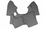 FL16, floor mats - ECO- leather, DAF XF 95 - MANUAL grey
