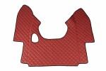 FL16, floor mats - ECO- leather, DAF XF 95 - MANUAL red