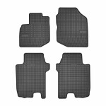 floor mats ( set, rubber, 4pc., black) HONDA JAZZ III 07.08- liftback
