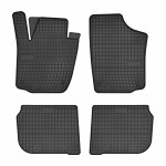 резиновый коврик ( Комплект, резина, 4шт., черный) SEAT TOLEDO IV; SKODA RAPID 07.12- liftback