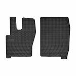 floor mats ( rubber, 2pc., black, type 120) IVECO EUROCARGO I-III 01.91-09.15