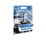 лампа 12V H7 55W PX26D блистер упаковка 4200K Philips WhiteVision ultra +60% 12972WVUB1 1шт.