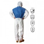 overalls for painting works Microgard dimensions XXL type TYVEK, class 5/6 breathable panel rear manufactured polypropylene fabric price 1 pc