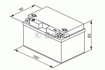 Bosch akumulators, 12v, 8ah 150a 150x87x93, +/- 0092m60110