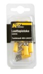 Receptacles yellow 6,3 MM, 10pc, male