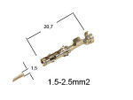 round pin AMP Ø 1.5mm, male, DIN72585 1090-01213