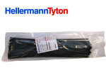 Hellermann plastikinė dagtis 100 vnt. 390x4,6 juodos spalvos