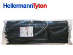 Hellermann plastikinė dagtis 100 vnt. 390x7,6 juoda
