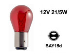 Glödlampa med metallfot 12v p21/5w, bay15d