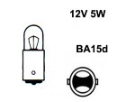 металлический цокль лампа 12V R5W, BA15d