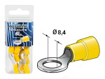 receptacle M8 ø8.4mm Ø8.4mm, yellow, 10pc in box 1569-20030