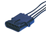 En fuktsäker stickpropp med en 4-polig kabel är.