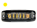LED- valomajakka SLIM R65 12/24V keltainen 6xLED 99x35x10mm 12-24V