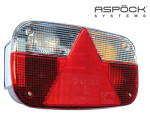 rear light, ASPÖCK MULTIPOINT III 5-KL. right + reverse gear light 1608-4682