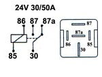Switching Relay võimsusmudel 24V 30/50A