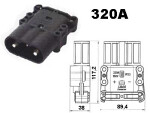Euro-plug 320A, male, 50 mm2