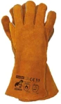 1 пара/WELDOGER - Перчатки для сварки кожа животное, цвет mesi, Длина. 35 cm, устойчивость ci 4143