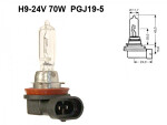 halogen bulb H9 24V 70W, (PGJ19-5)