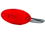 LED- боковая фара 12/24 V красный 12-24V