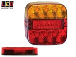 LED rear light 12V 107x107x23mm 1614-99AR