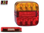 LED rear light 12V 107x107x23mm 1614-99ARL