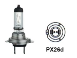 halogen bulb H7 12V 55W,  (PX26d)